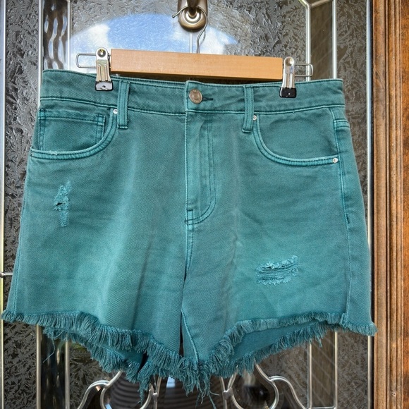 Kut from the Kloth Pants - Kut from the Kloth Teal Distressed Jean Shorts